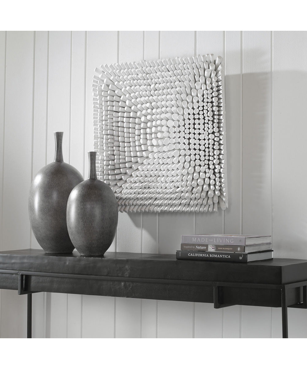 Portside White Wood Wall Panel