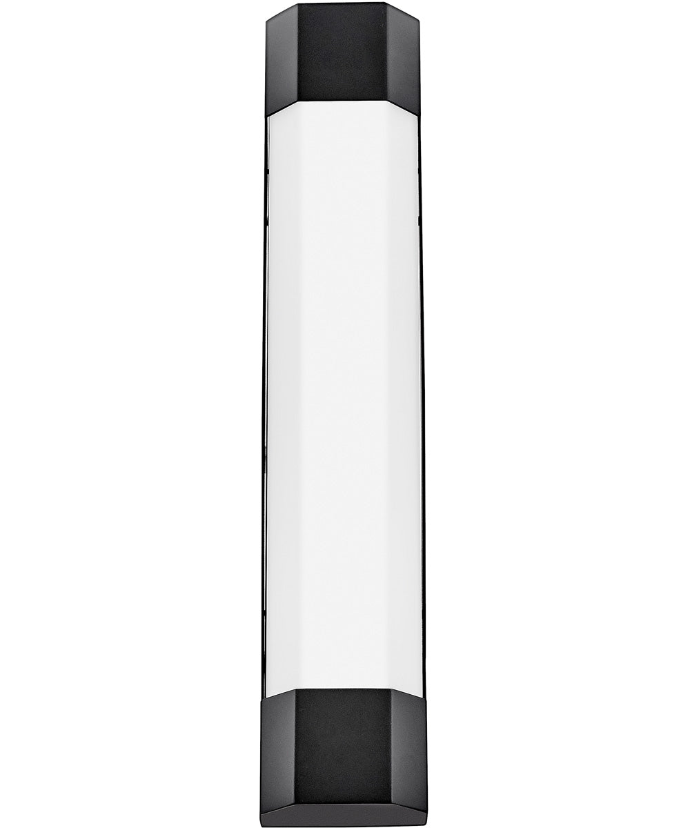 Facet LED-Light Large Wall Mount Lantern in Black