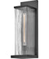 Torrent 1-Light Large Wall Mount Lantern in Black