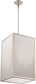 14"W Crate 1-Light LED Pendant Brushed Nickel