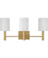 Adrian 3-Light Vanity Aged Brass