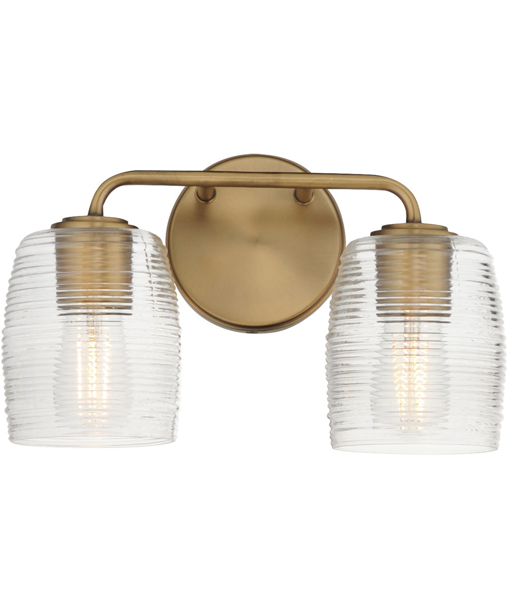 Honey 2-Light Sconce Natural Aged Brass
