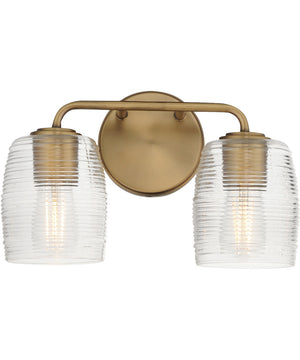 Honey 2-Light Sconce Natural Aged Brass