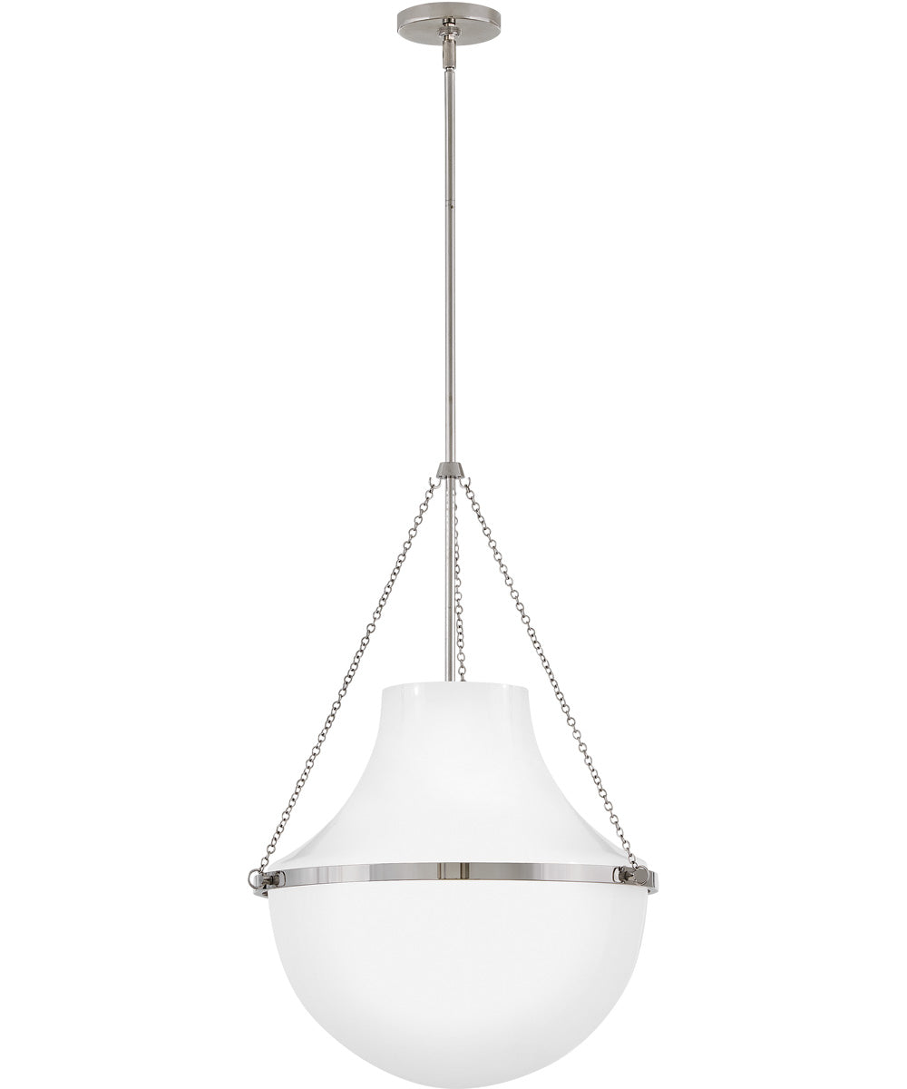 Collins 1-Light Large Pendant in Polished Nickel