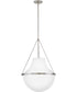 Collins 1-Light Large Pendant in Polished Nickel