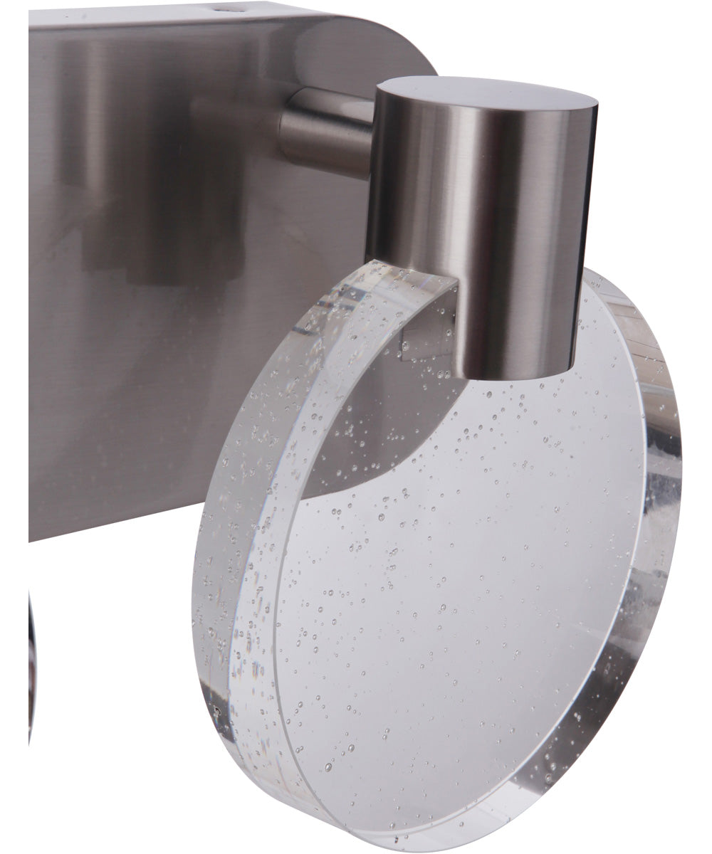 Glisten 2-Light Lighting Brushed Polished Nickel