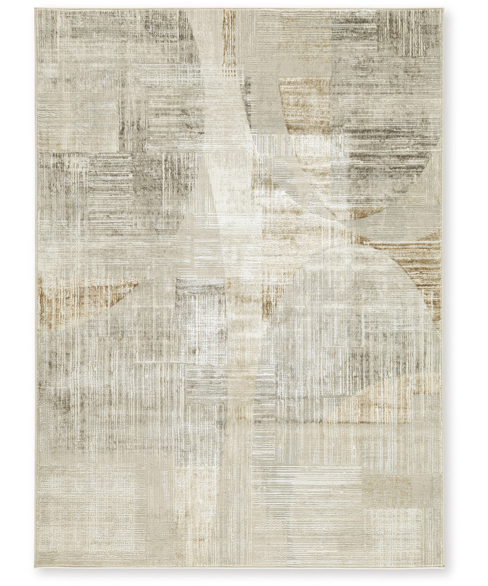 Truward Medium Rug Linen/Gray/Caramel