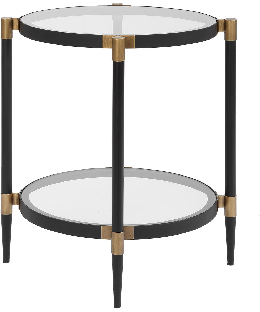 Chadid Round Glass Side Table