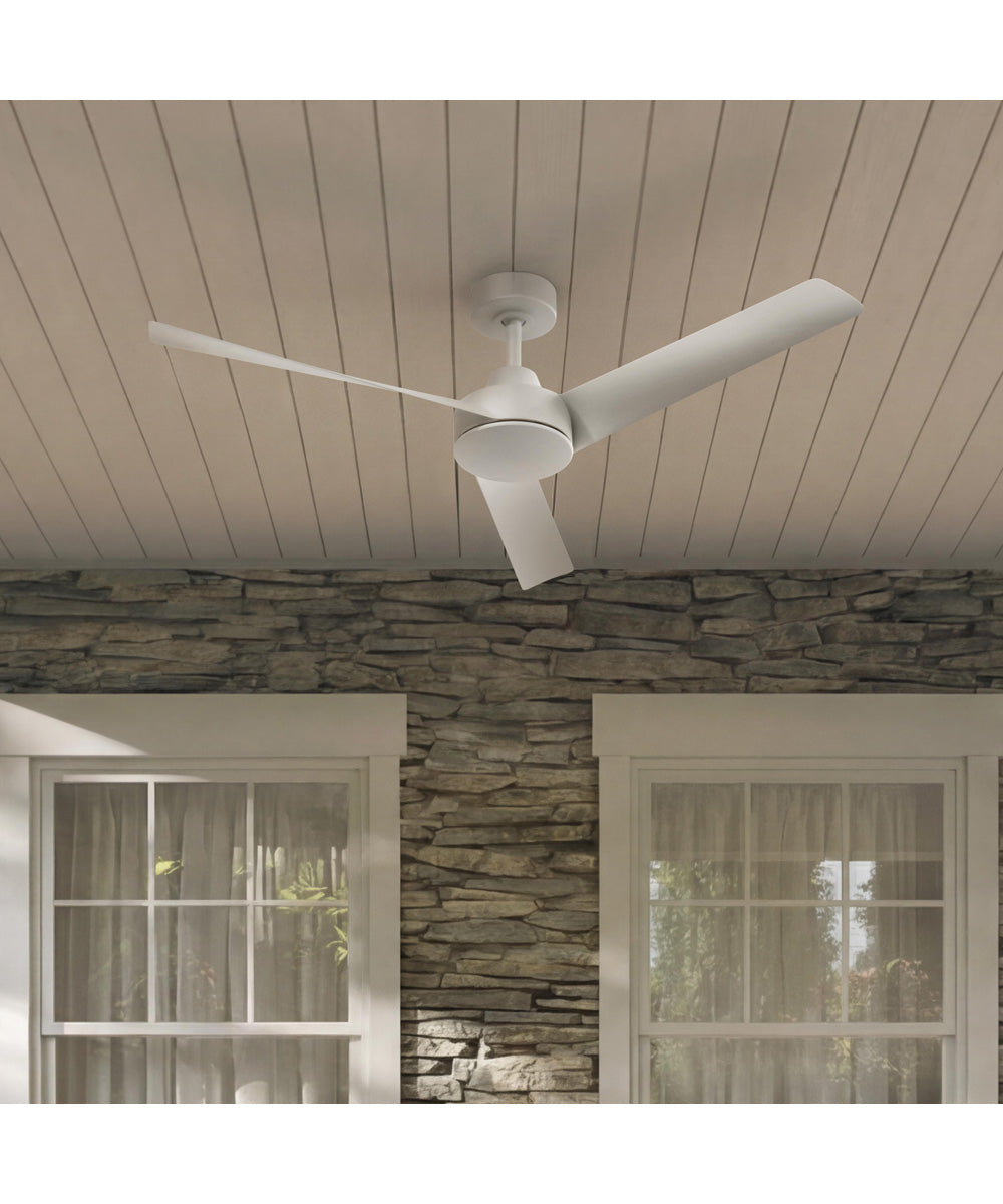 Rizo 52-in. 3-Blade Modern Ceiling Fan Matte White