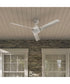 Rizo 52-in. 3-Blade Modern Ceiling Fan Matte White