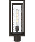 Shaw 19 Inch 1 Light Outdoor Post Light with Clear Glass Antique Bronze