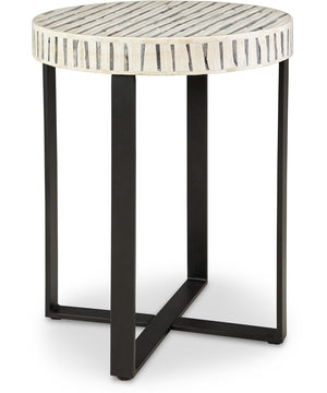 Crewridge Accent Table Black/Cream