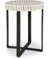 Crewridge Accent Table Black/Cream
