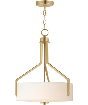 Dart 3-Light Pendant Natural Aged Brass