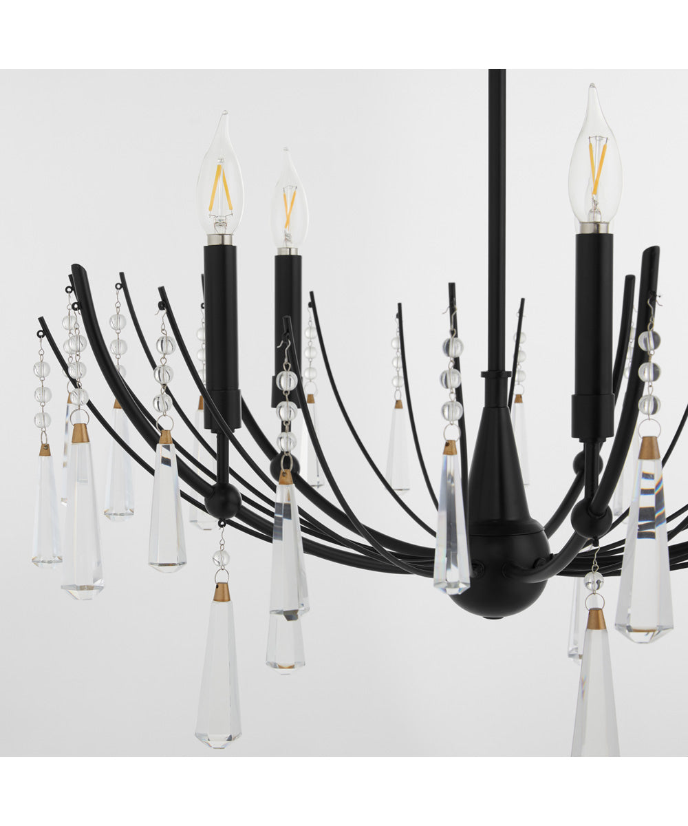 Eloise 5-light Chandelier Matte Black