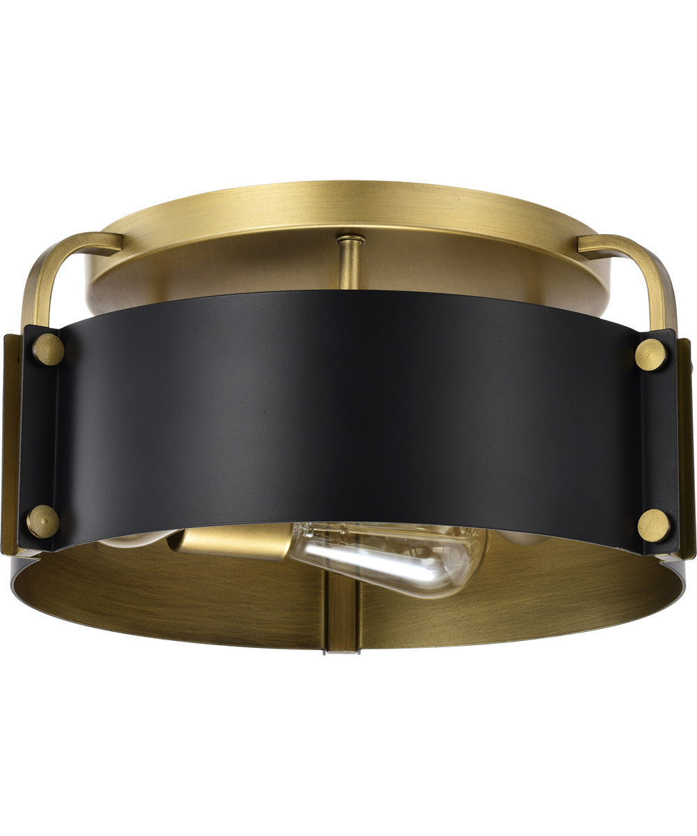 Altos 3-Light Close-to-Ceiling Matte Black