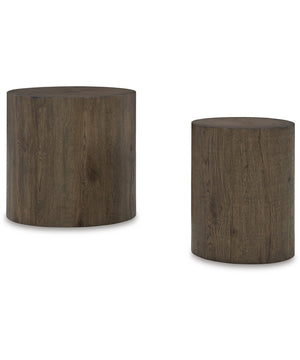 Cammund Accent Table Set of 2 Brown