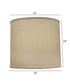15x16x14 Natural Bombay Deep Drum Hardback Lampshade