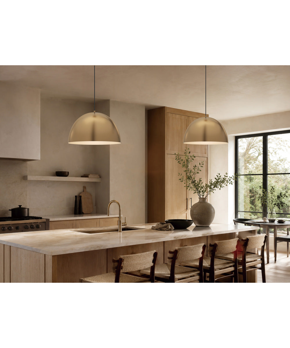 Tova 14 inch Pendant Natural Aged Brass