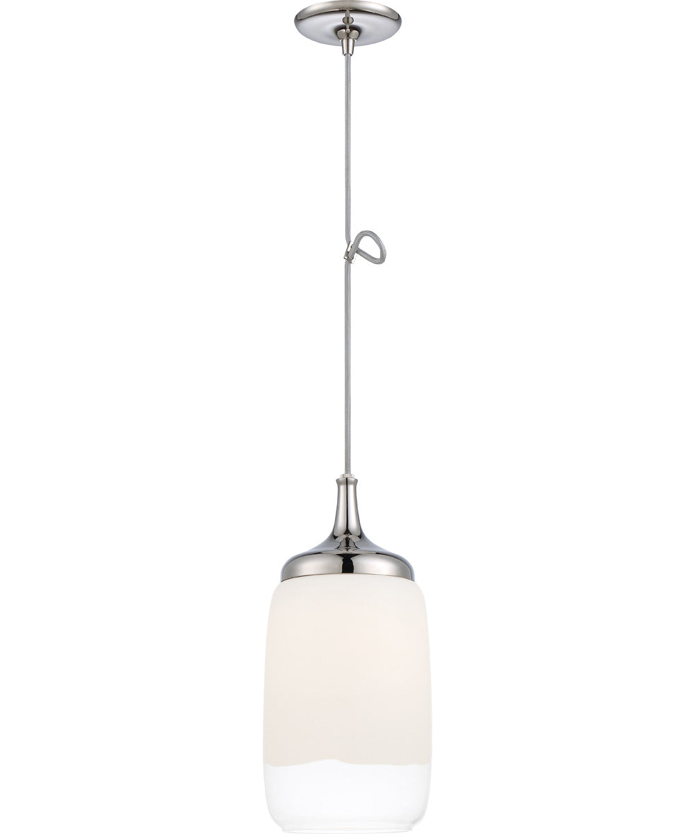 8"W Horizon 1-Light Pendant Polished Nickel
