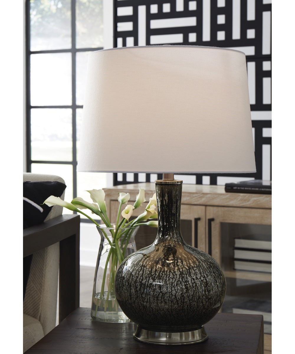 Tenslow Glass Table Lamp Antique Black