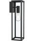 Ryle 1-Light Extra Large Wall Lantern with Clear Glass Panels Matte Black