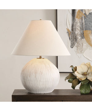 Meryl Aged White Table Lamp