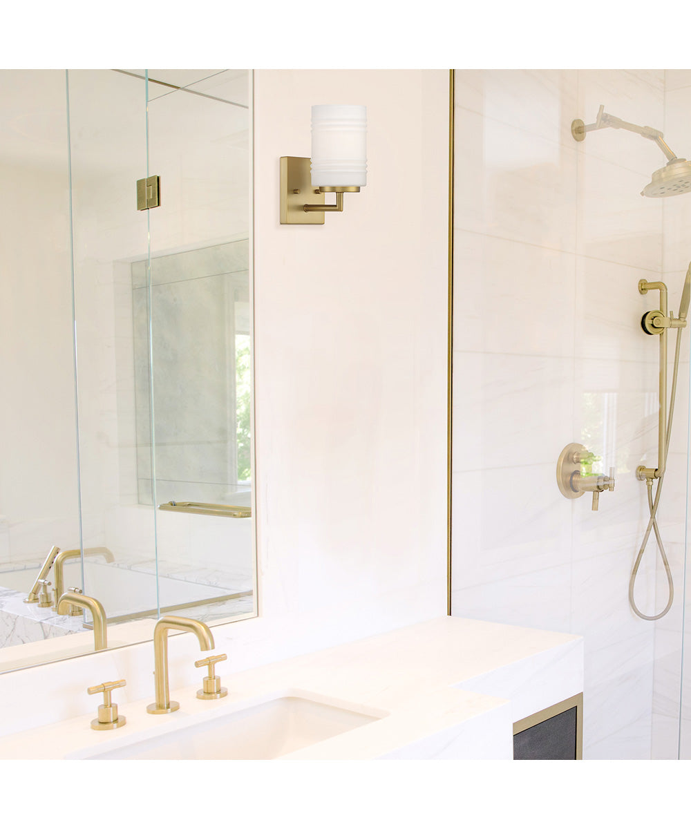 Leavenworth 1 Light Wall Sconce Brushed Gold