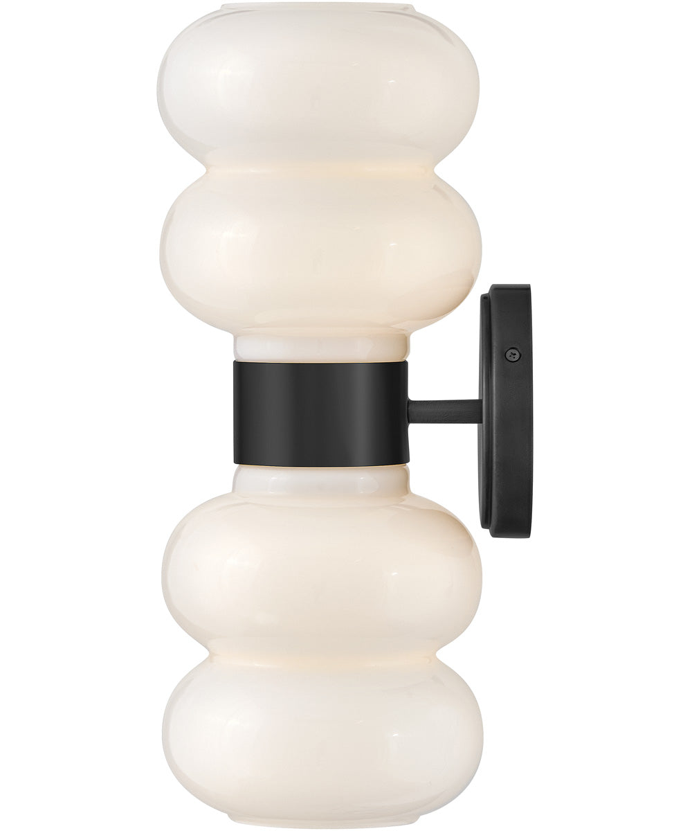 Nadia 2-Light Medium Two Light Sconce in Black