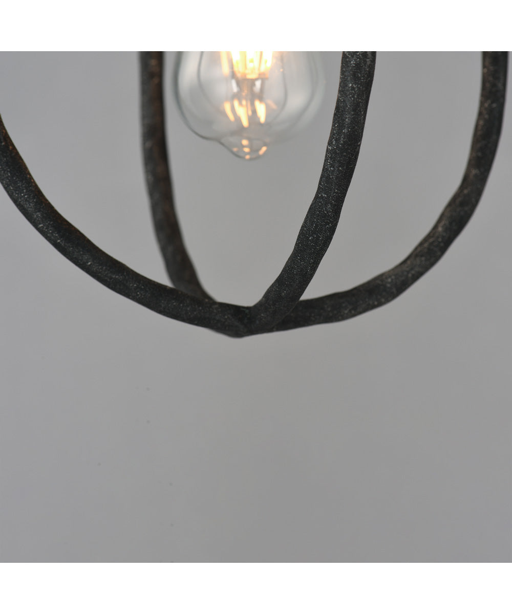 Martel 1-Light Mini Pendant Blacksmith