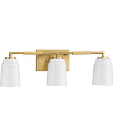 Spenser 3-Light Industrial Vanity Light Brushed Gold