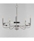 Frankie 5-Light Chandelier Satin Nickel
