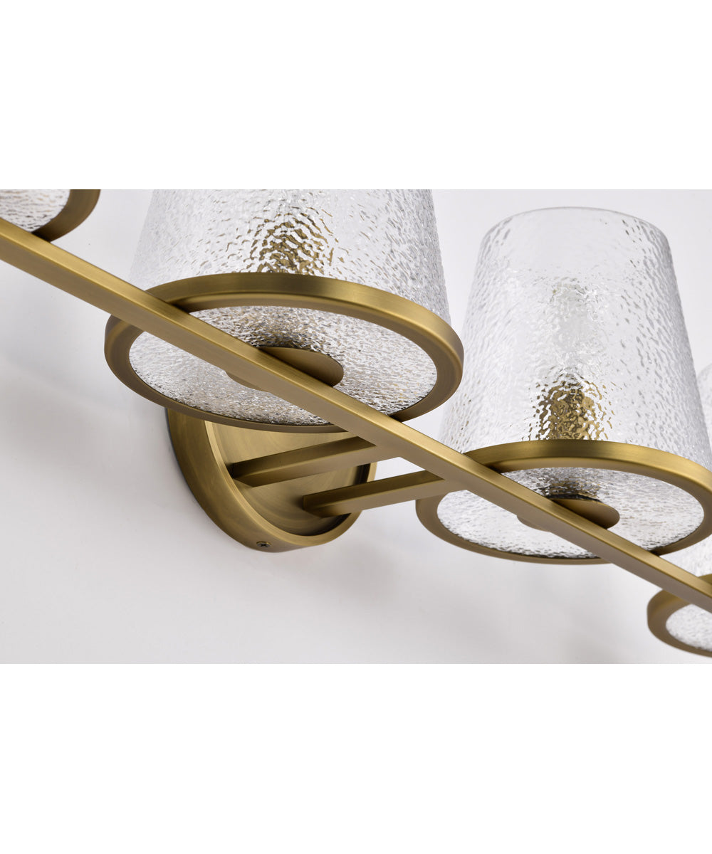 Valentine 4-Light Vanity & Wall Vintage Brass