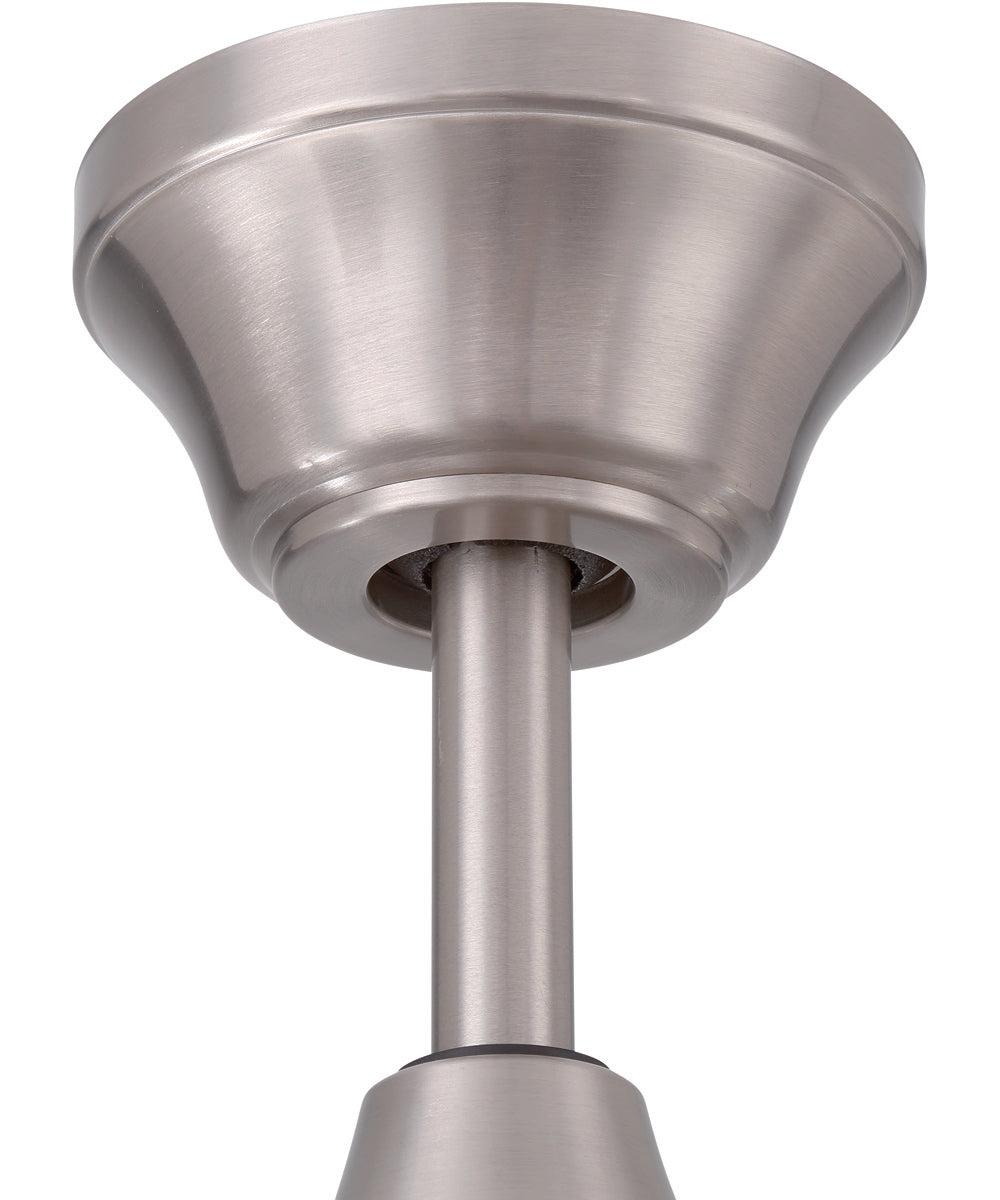 EOS 2 Light Frosted White Bowl 52" Ceiling Fan 2-Light Fan Brushed Polished Nickel