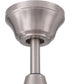 EOS 2 Light Frosted White Bowl 52" Ceiling Fan 2-Light Fan Brushed Polished Nickel