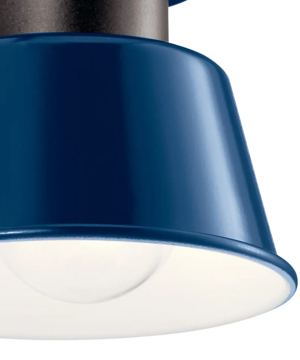 Lozano 8"H, 1-Light Catalina Blue Metal Outdoor Wall Sconce by Kichler