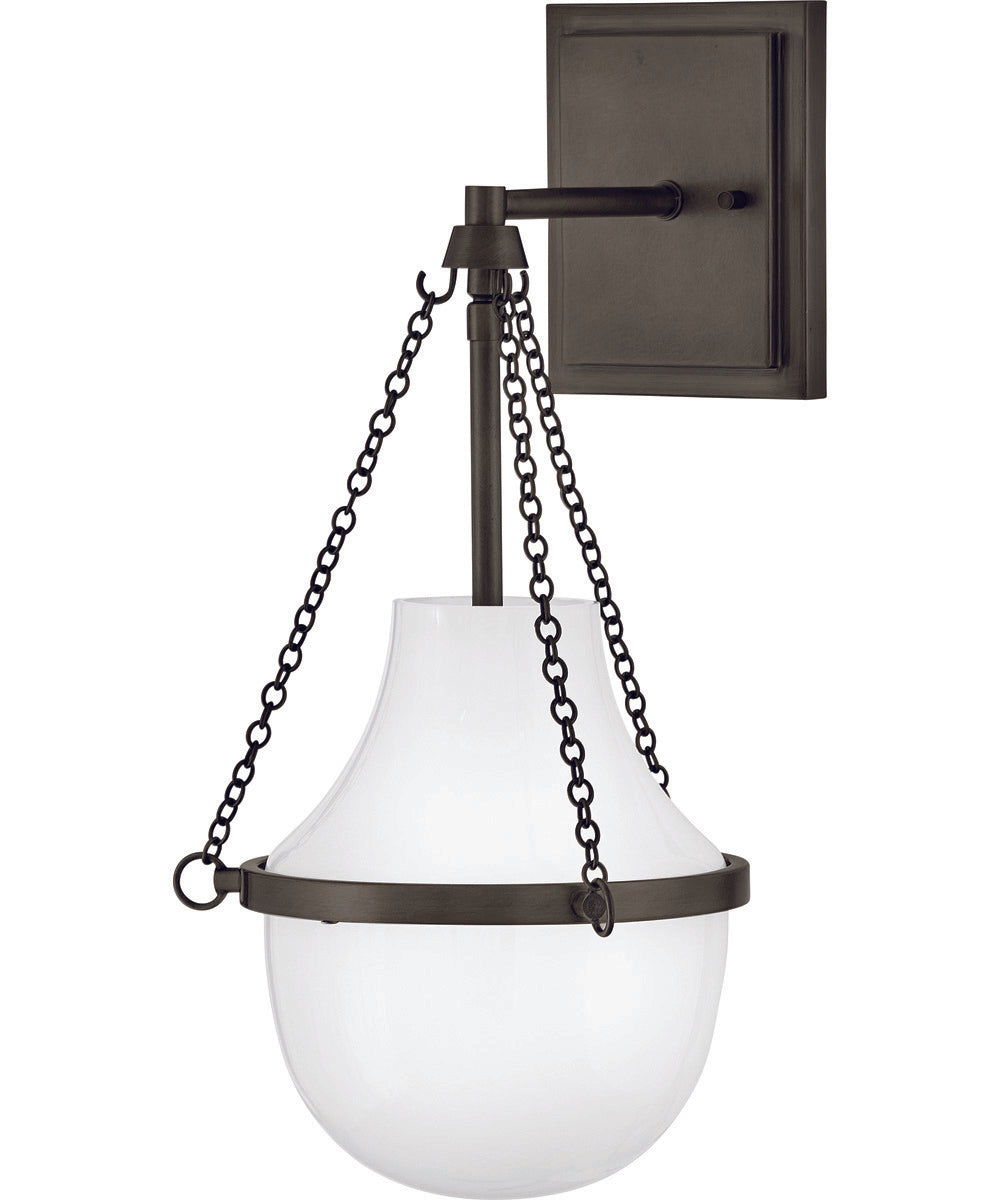 Collins 1-Light Medium Single Light Sconce in Black Oxide