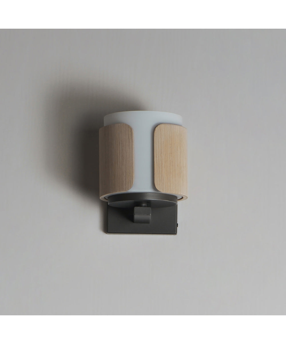 Draughtsman Wall Sconce Natural Wood/Charcoal