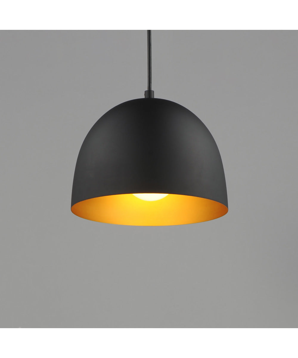 Tova 9 inch Pendant Black / Gold