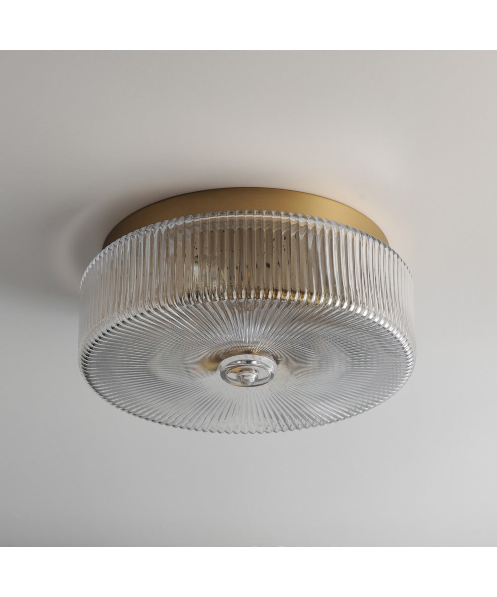 Kasbah 4-Light Flush Mount Satin Brass