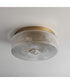 Kasbah 4-Light Flush Mount Satin Brass