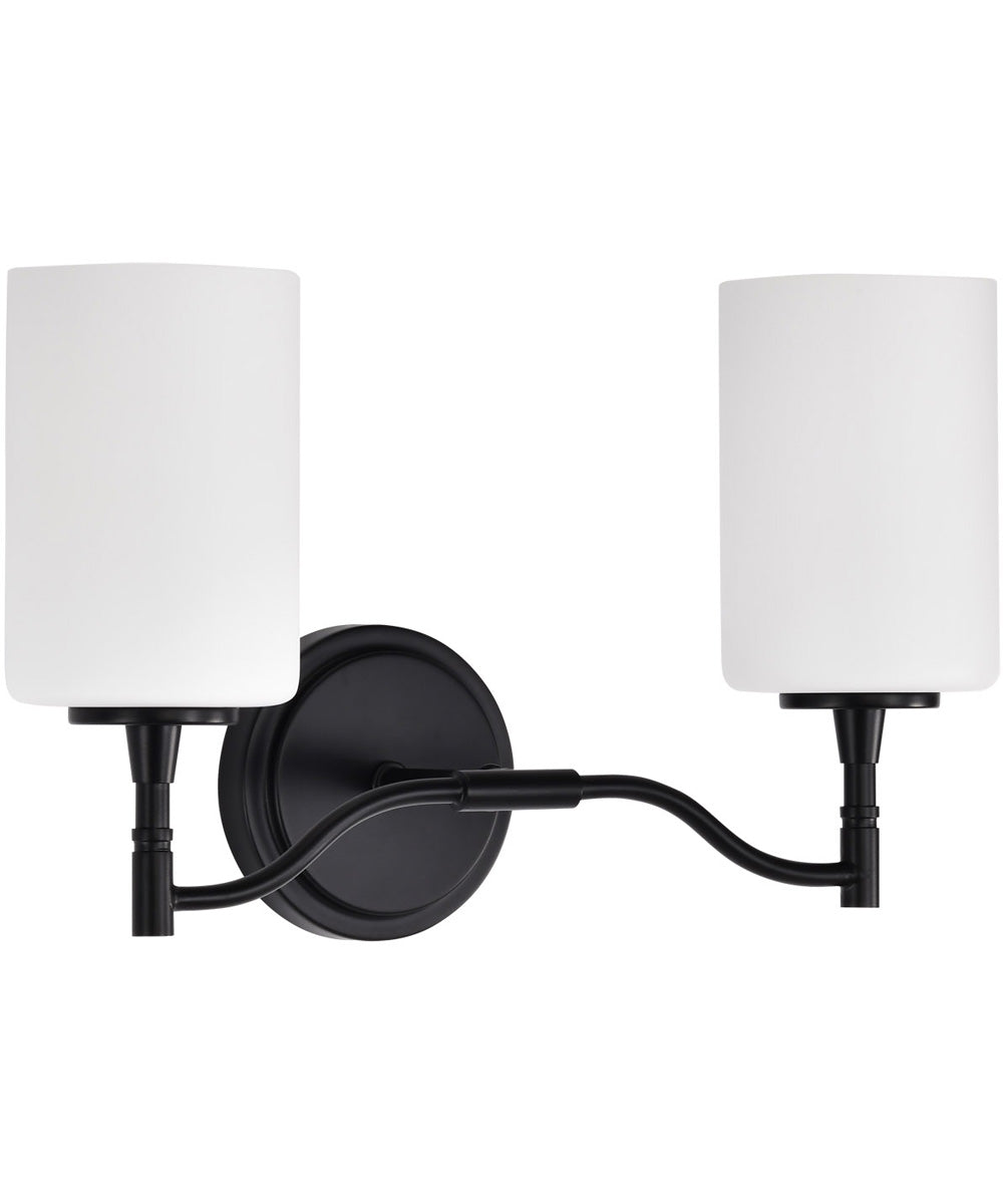 Liam 2-Light Vanity & Wall Matte Black