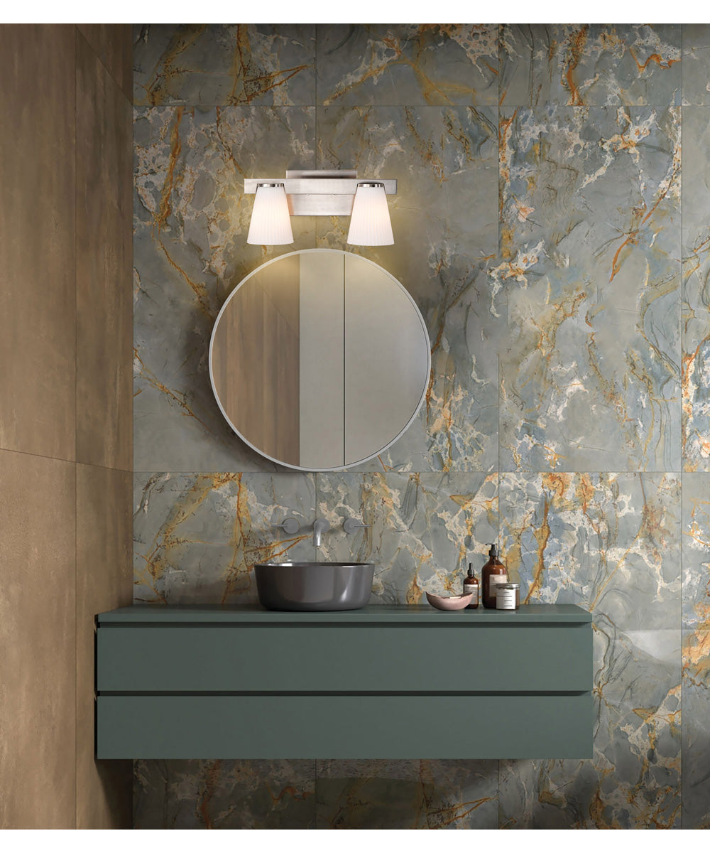 Royale 2-Light Vanity & Wall Brushed Nickel