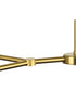 Arya 8-Light Linear Chandelier Brushed Gold