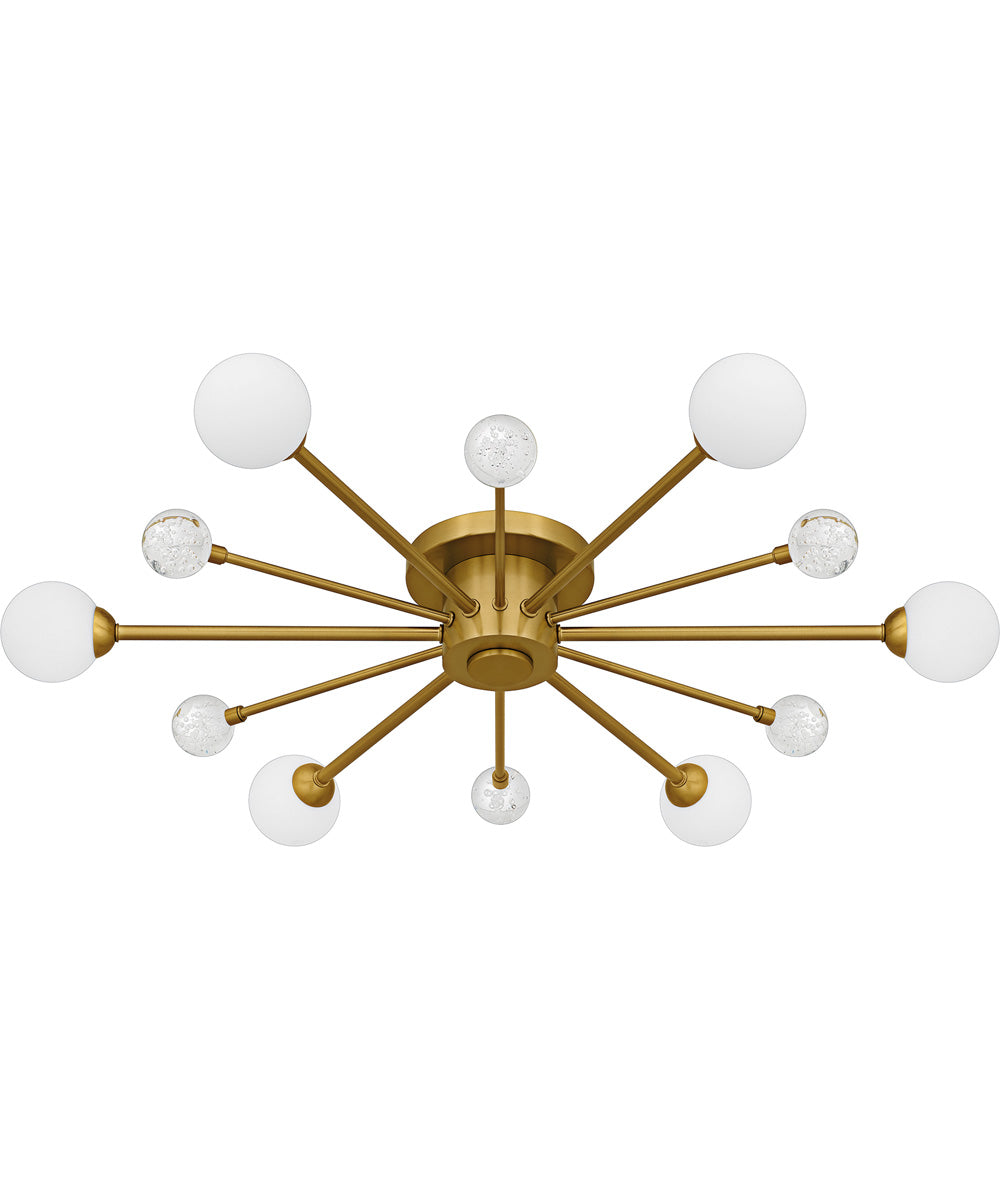 Quoizel Semi-Flush Mount Extra Large 6-light Semi Flush Mount Brushed Gold