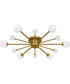Quoizel Semi-Flush Mount Extra Large 6-light Semi Flush Mount Brushed Gold