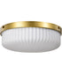 Solara 3-Light Close-to-Ceiling Natural Brass