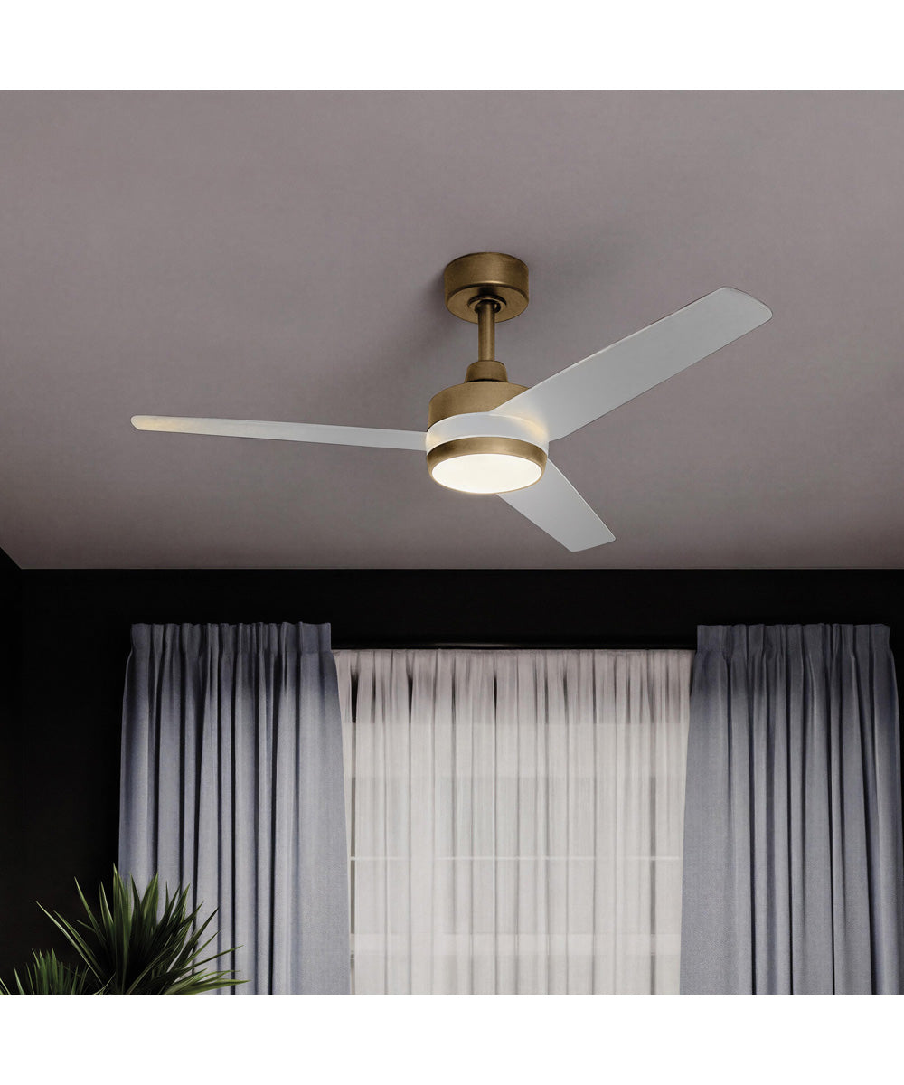 Velto 60-in. 3-Blade LED Modern Ceiling Fan Champagne Bronze