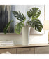 Muse Monstera White Vase Centerpiece