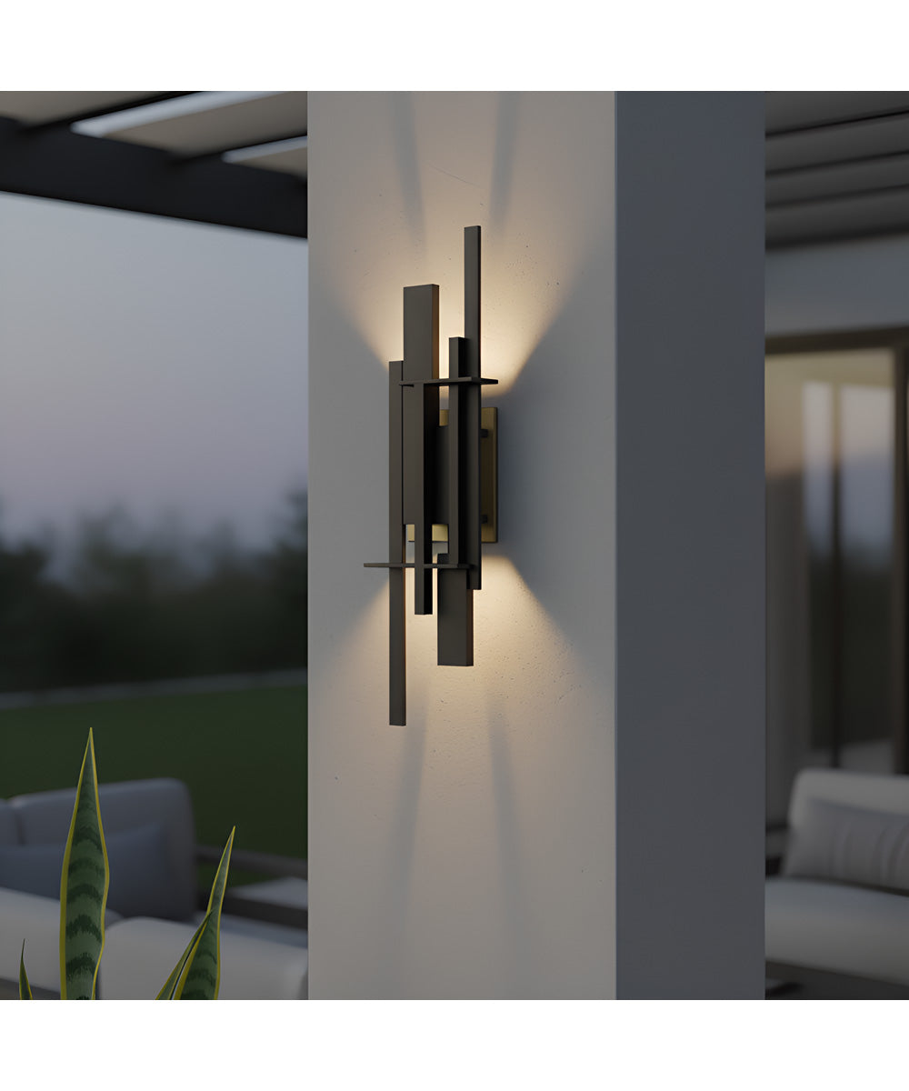 Newton Outdoor Wall Light Earth Black